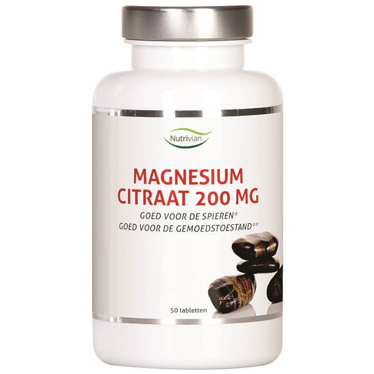 Magnesium Citraat van Nutrivian (100 stuks) 200 mg.