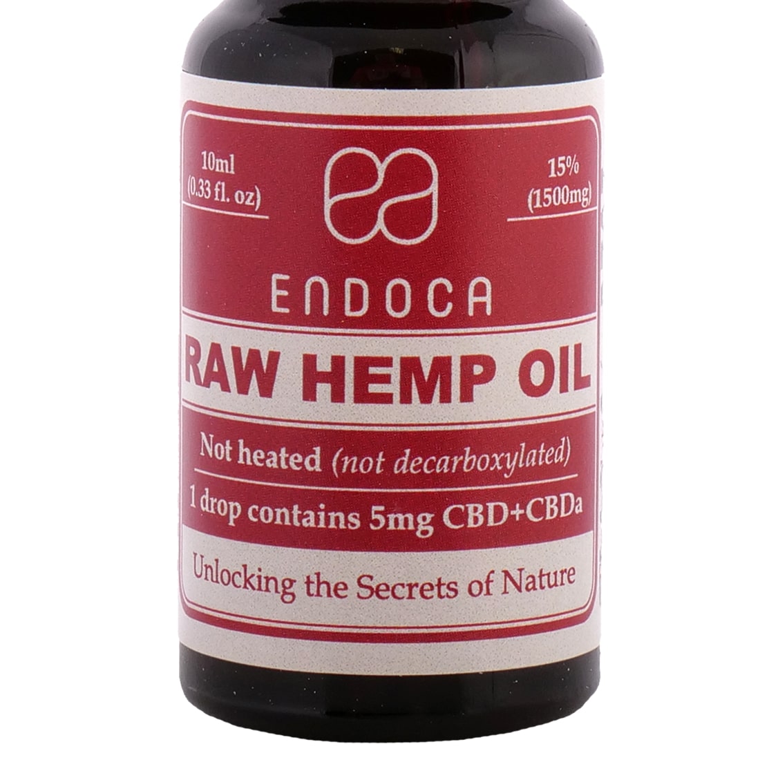 Endoca CBD Olie 15% (10ml) ruwe hennepolie.