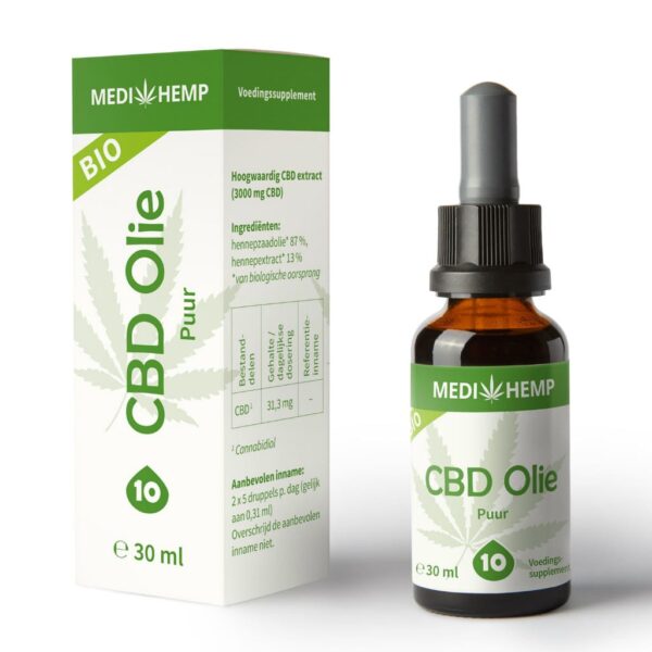 Medihemp CBD Olie Puur 10% (30ml)